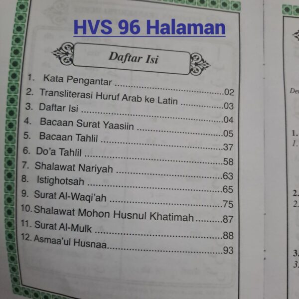buku yasin tahlil custom (desain 001)