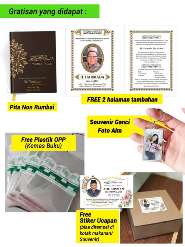Buku Yasin Tahlil Custom (Desain 010) - Gambar 2
