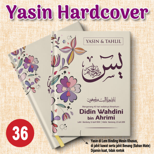 buku yasin tahlil custom (desain 011)